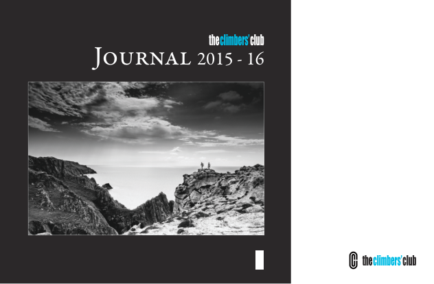 Climbers' Club 2015-16 Journal cover